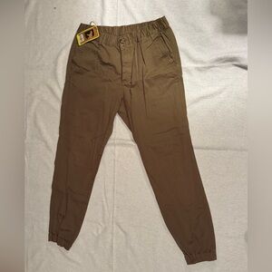 BearBottom Dark Khaki Joggers Large